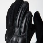 guantes negros para moto retro Fuel