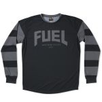 camiseta negra para moto Fuel