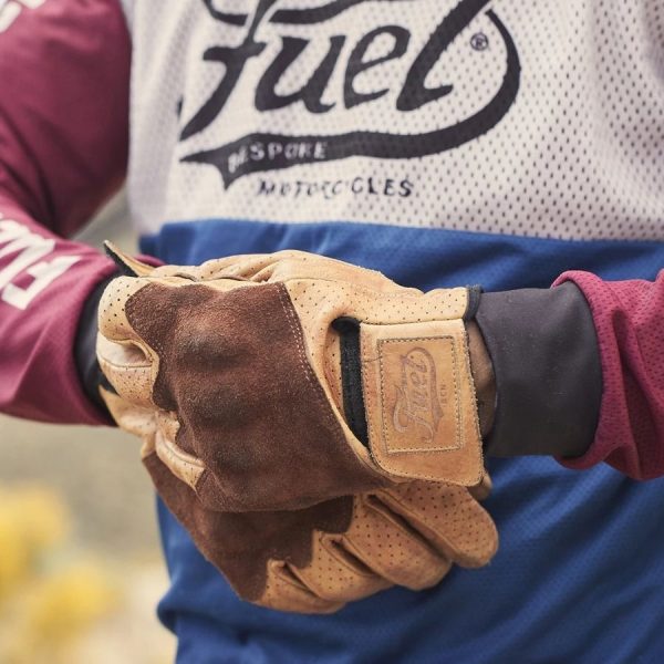guantes piel para moto Fuel