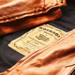 Detalle etiqueta de chaqueta fuel bourbon