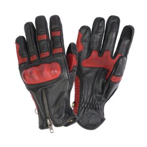 Duo de guantes de moto Gloves Amsterdam Man negro y rojo
