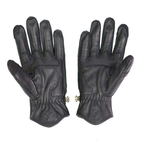 Duo guantes de moto Gloves Pilot II en negro vista delantera