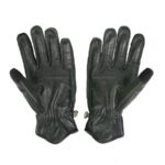 Vista delantera guantes de moto Gloves Pilot II en negro y verde