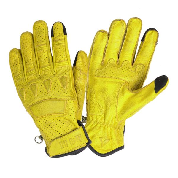 Par de guantes de moto Gloves Pilot II en amarillo