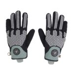 Vista trasera par de guantes de moto marca Gloves Sierra en gris