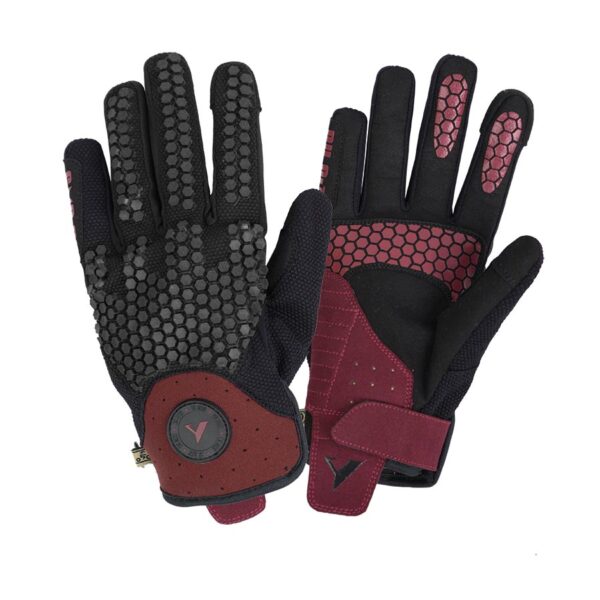 Par de guantes de moto de la marca Gloves Sierra en rojo